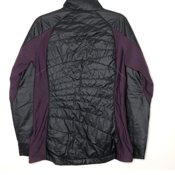 IBEX WOOL AIRE Merino Black and Purple Puffer Jacket - Picture 2 of 10